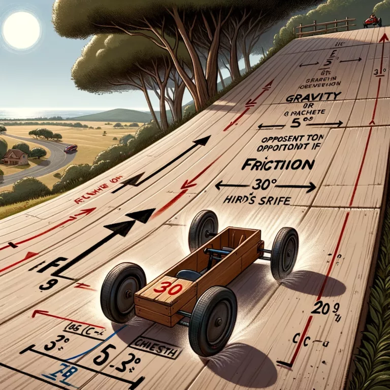Analyse des Forces en Jeu sur une Pente