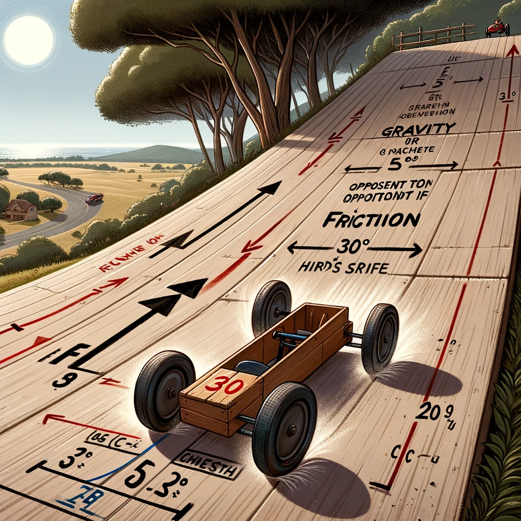 Analyse des Forces en Jeu sur une Pente