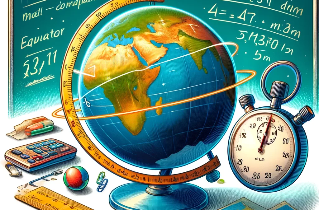 Calcul de la vitesse de rotation de la Terre