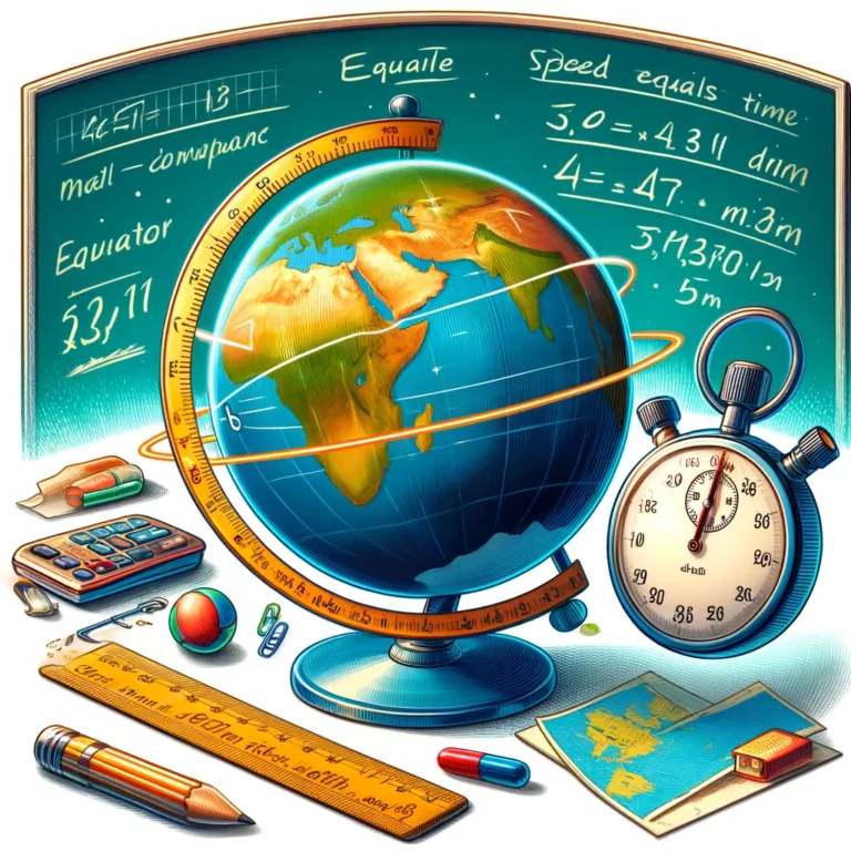 Calcul de la vitesse de rotation de la Terre