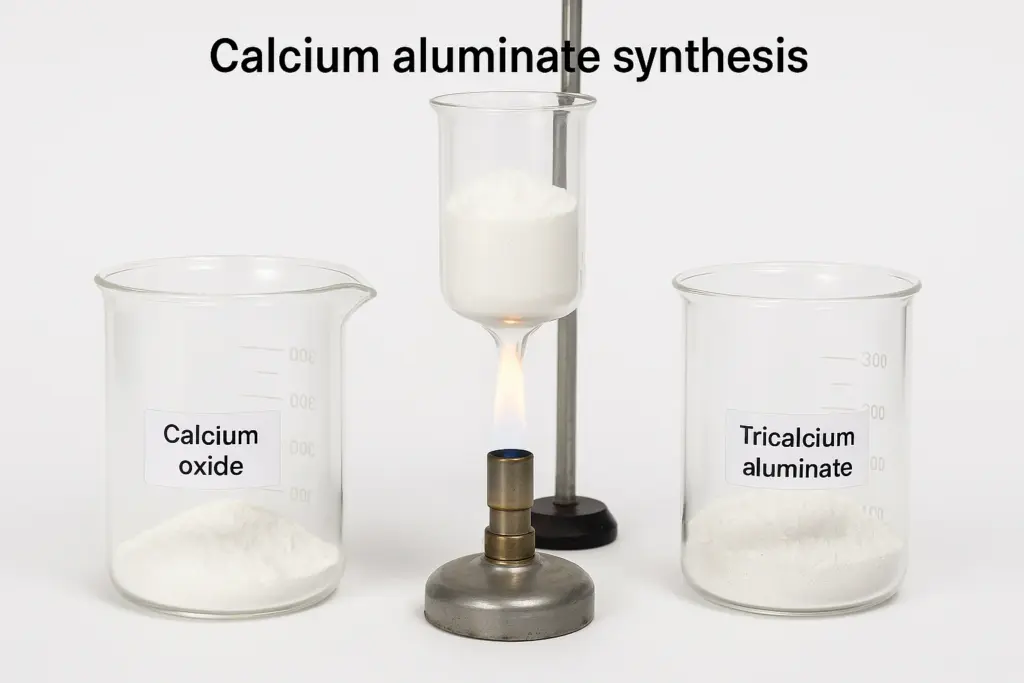 Synthèse de l'aluminate de calcium
