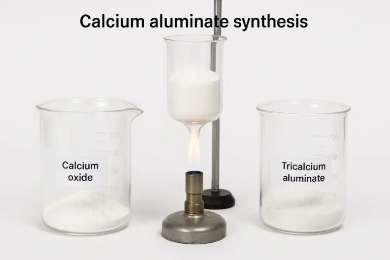 Synthèse de l'aluminate de calcium