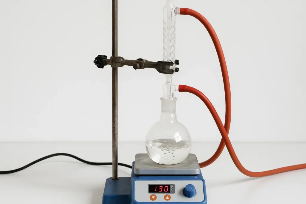 Réaction entre l'acide acétique et l'éthanol