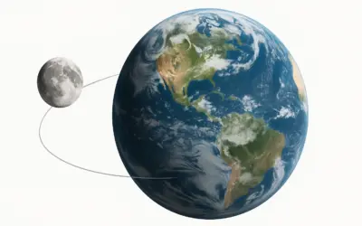 Interaction gravitationnelle entre la Terre et la Lune