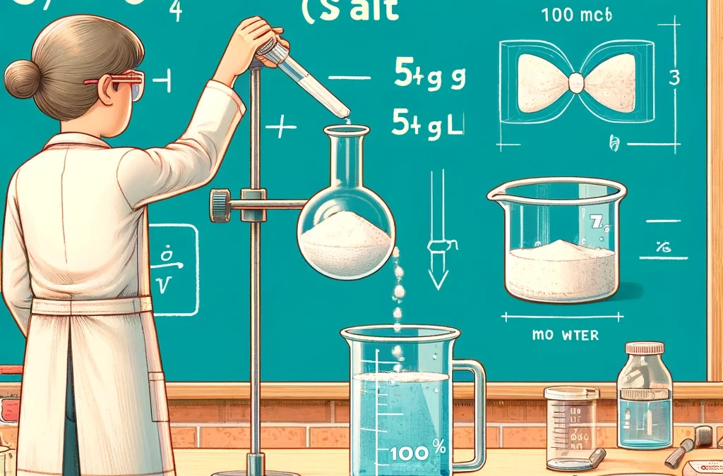 Préparation d’une solution salée