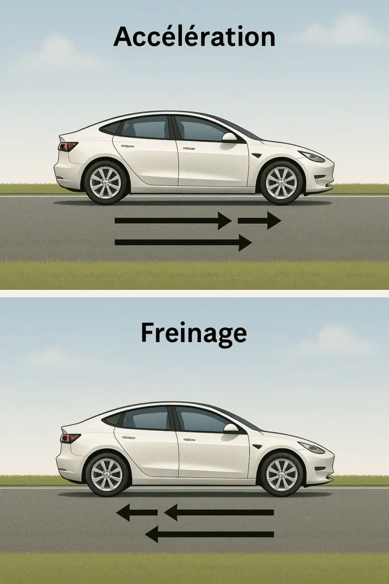 Vitesse et Freinage des Voitures Électriques