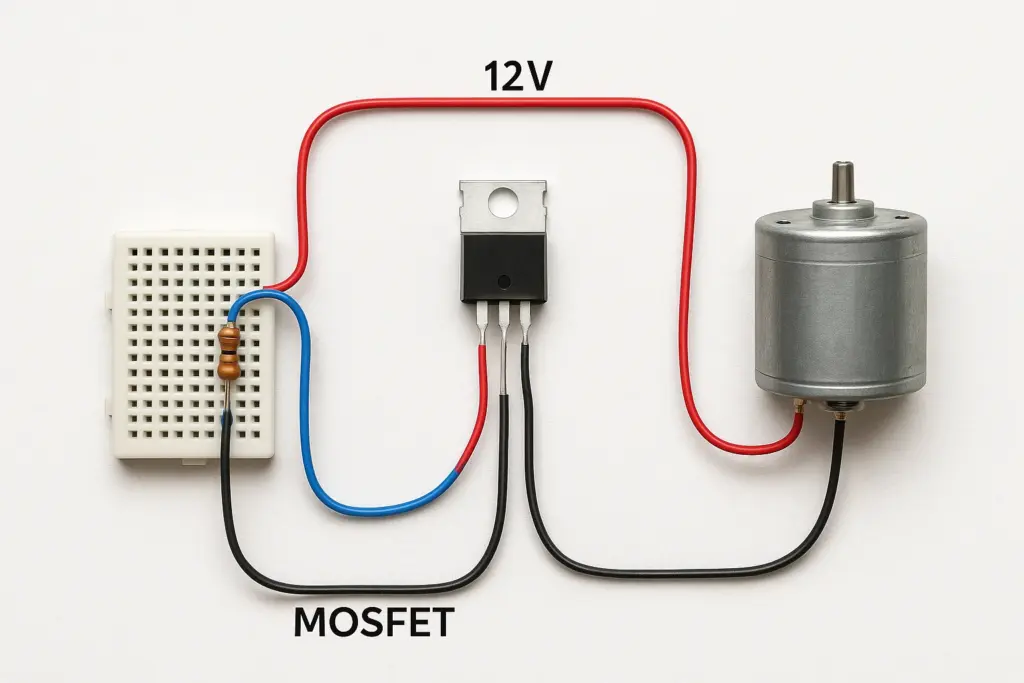 Contrôle de Moteur via MOSFET