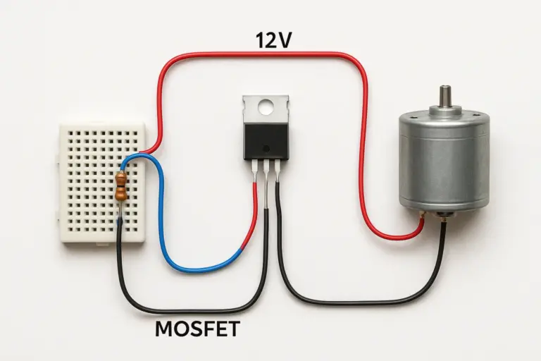 Contrôle de Moteur via MOSFET