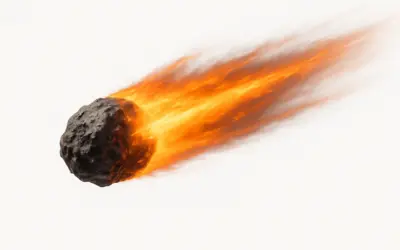 Chute d’un météorite