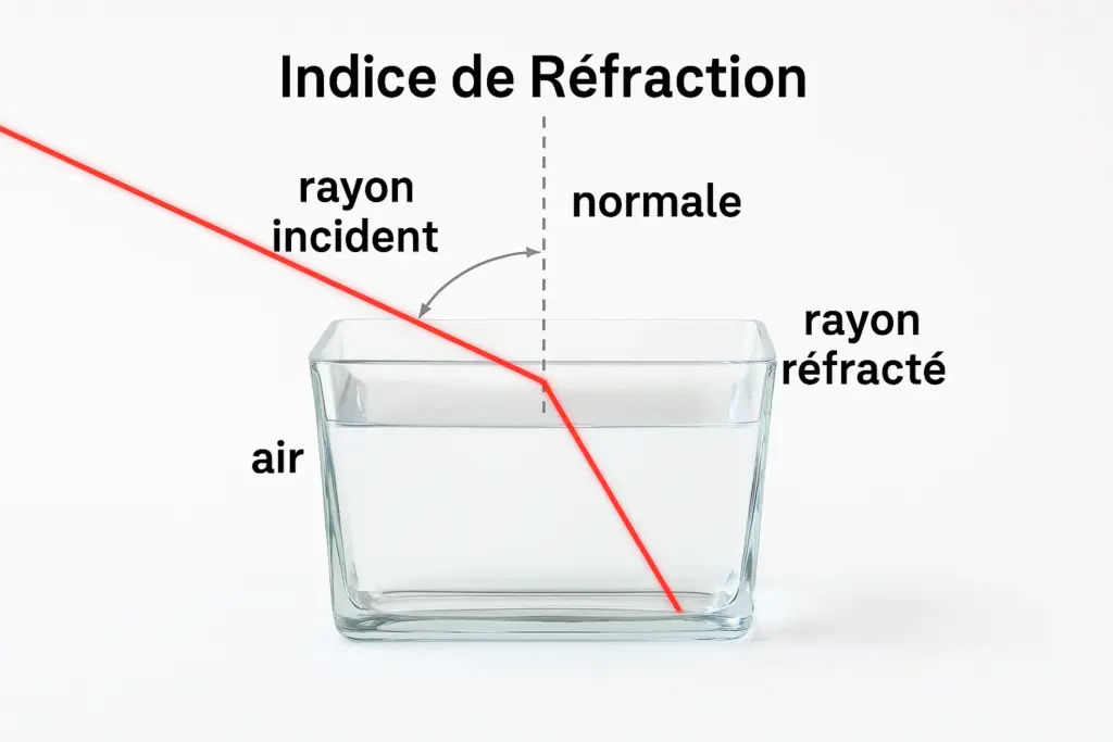 Calcul de l’Indice de Réfraction