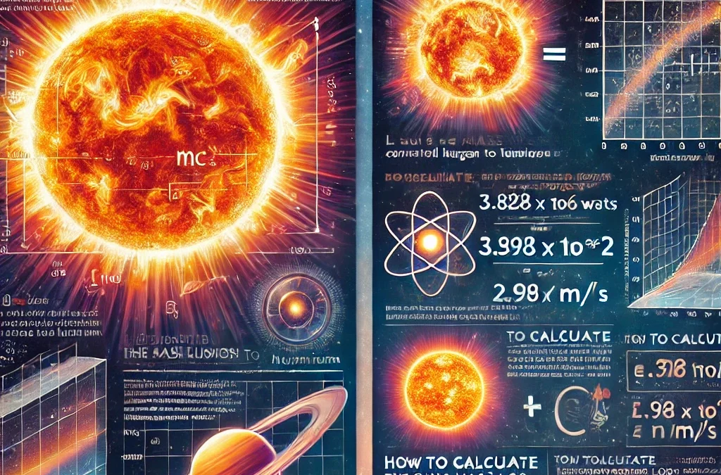 Calcul de la perte de masse du Soleil