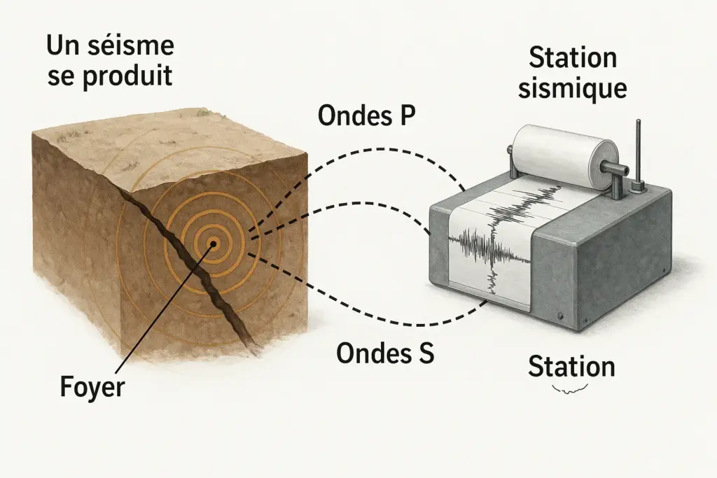 Vitesse de Propagation d'une Onde Sismique