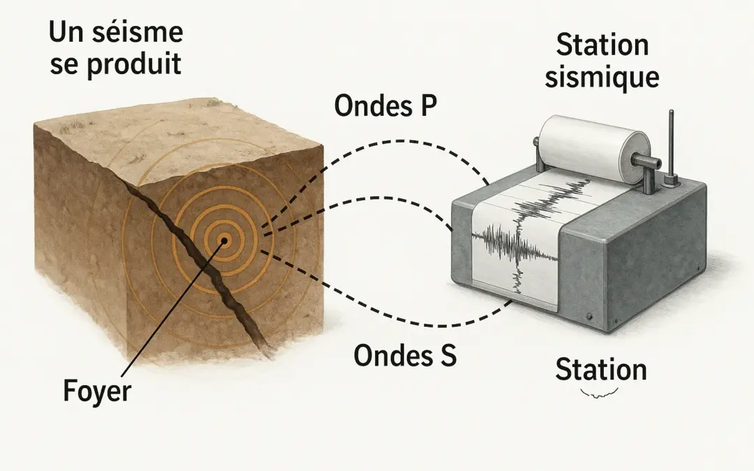 Vitesse de Propagation d&rsquo;une Onde Sismique