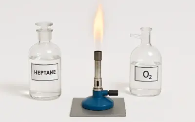 Réaction de l’Heptane avec l’Oxygène