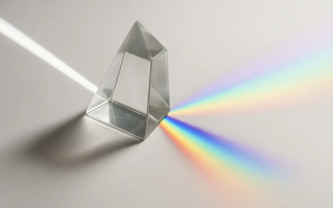Dispersion à travers un Prisme Optique
