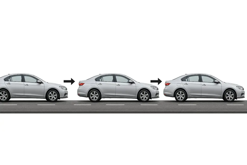 Étude du mouvement d'une voiture