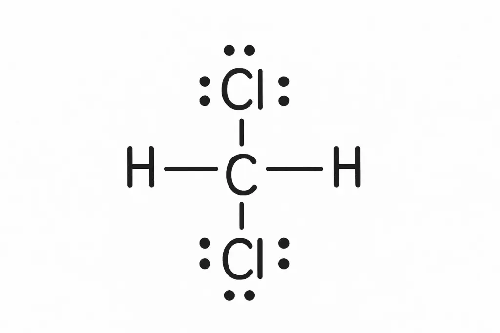 Structure de Lewis du CH2Cl2