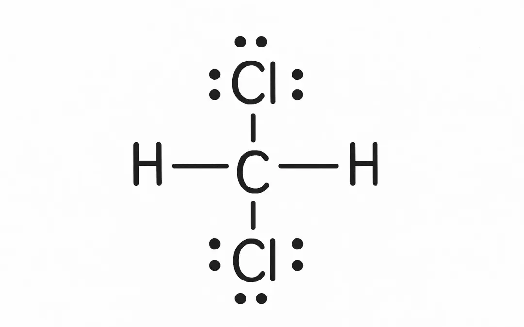 Structure de Lewis du CH2Cl2