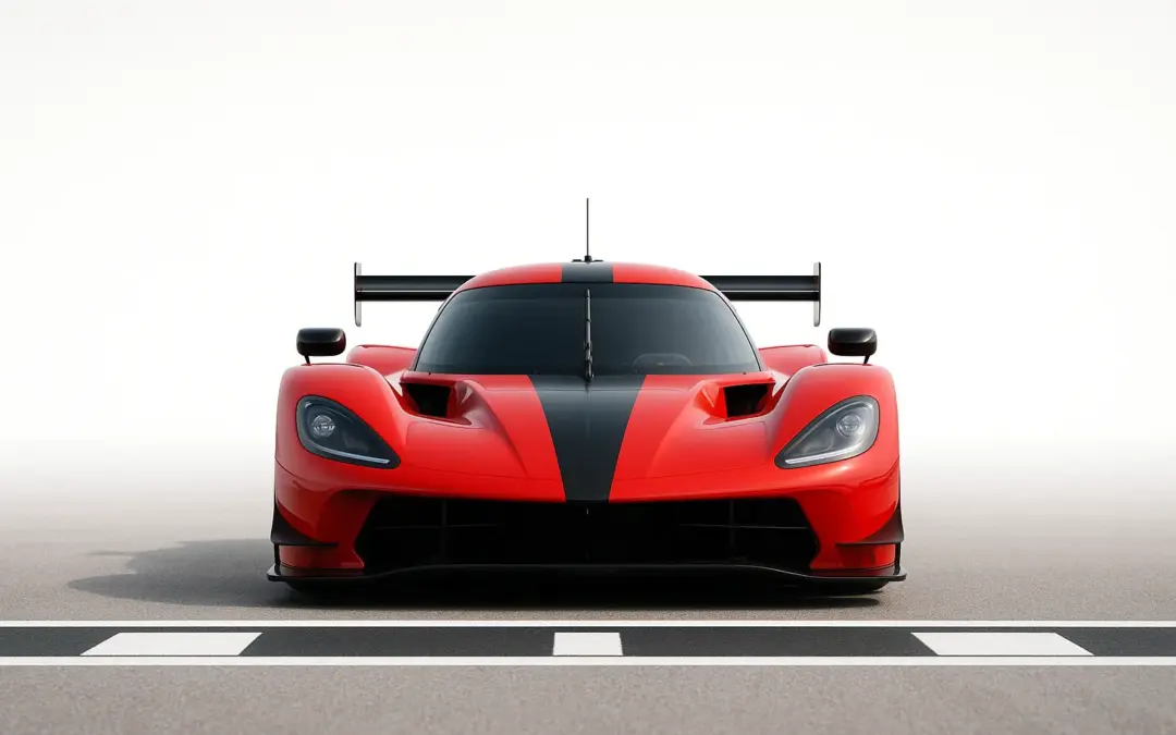 Mouvement d&rsquo;une voiture de course