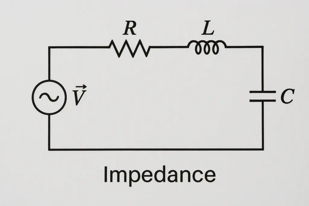 Calcul de l'impédance dans un circuit RLC