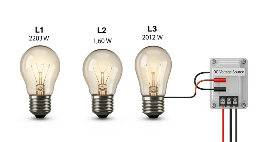 Analyse d'un Circuit en Série avec Trois Lampes