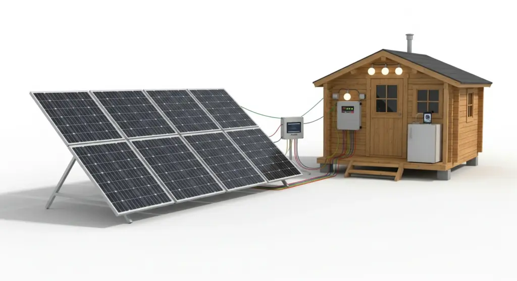 Énergie Solaire pour la Cabane