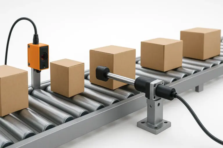 Système de contrôle pour un convoyeur industriel