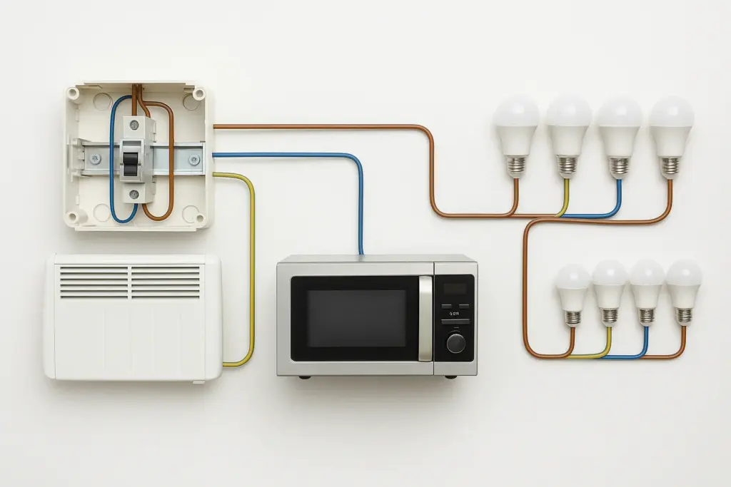 Circuit de Courant Alternatif dans une Maison