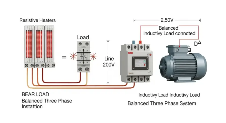 Système Triphasé avec Charges Mixtes