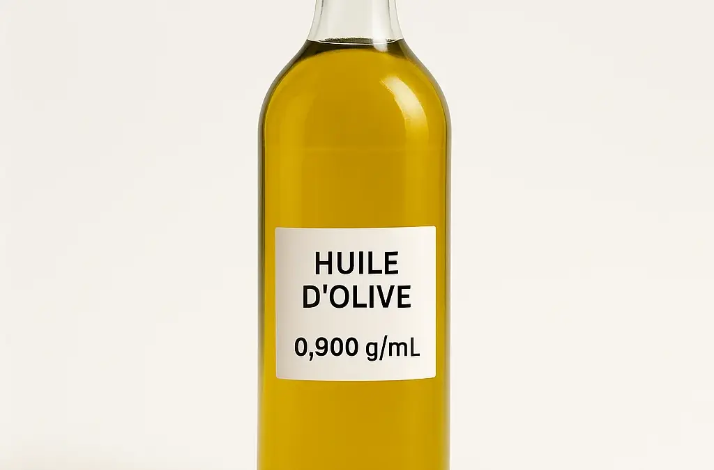 Calcul de la Densité de l’Huile