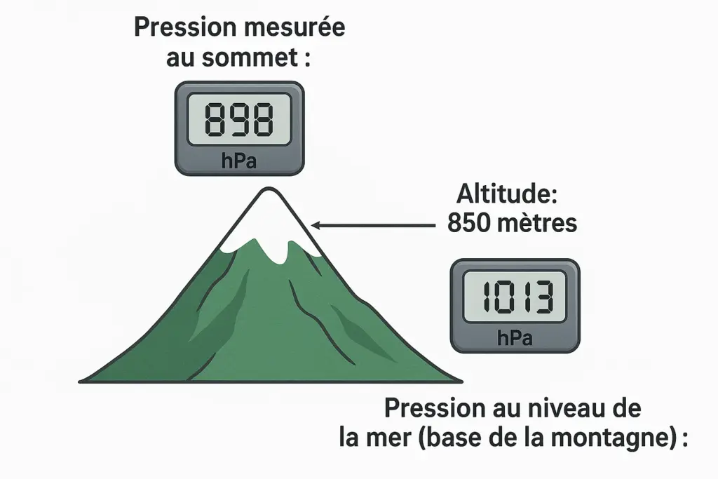 Calcul de la pression atmosphérique