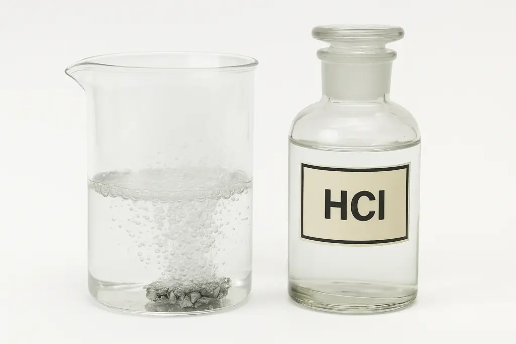 Réaction Zinc-Acide Chlorhydrique