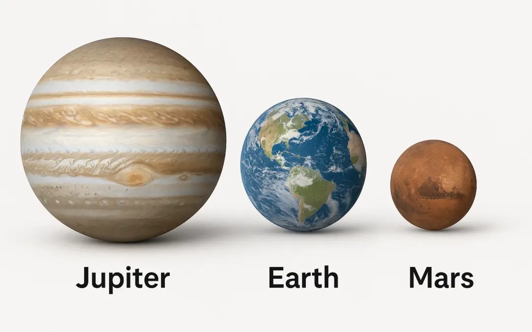 Comparaison des Tailles des Planètes