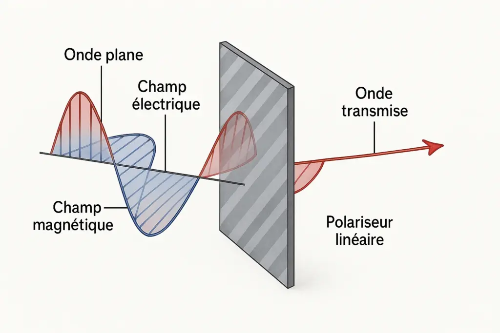 Effets de la Polarisation Linéaire sur une Onde