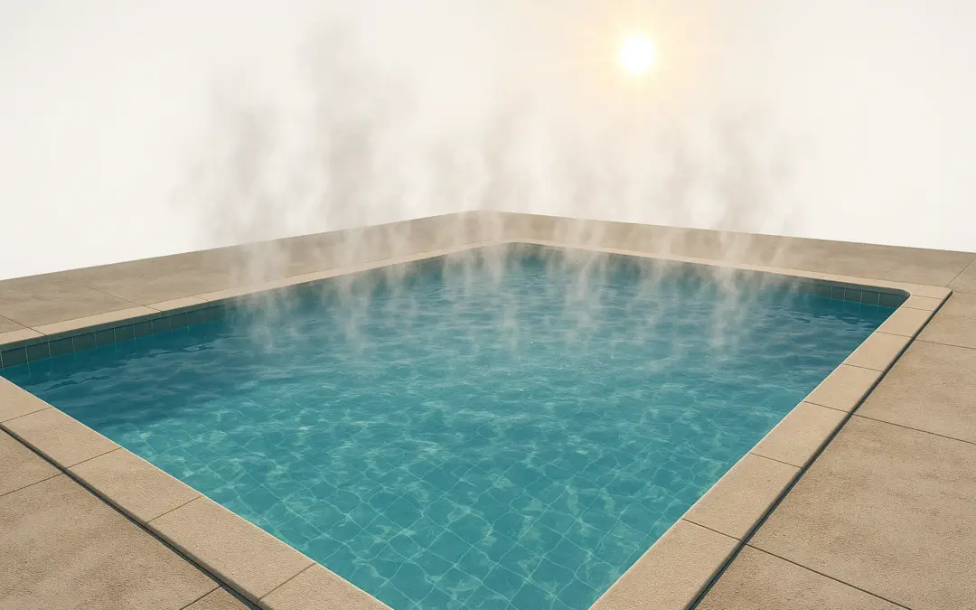 Évaporation de l’eau d’une piscine
