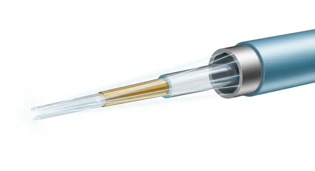 Fibres Optiques avec les Équations de Maxwell