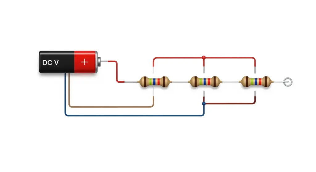 Chute de Tension dans un Circuit en Série