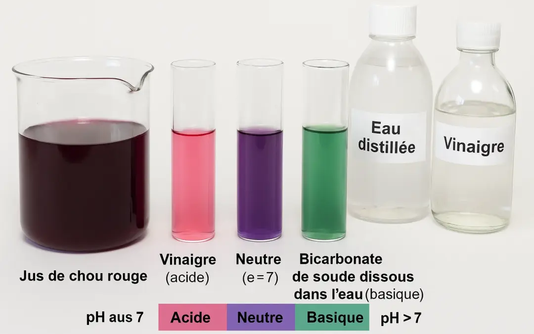 Le Test de pH avec du Chou Rouge