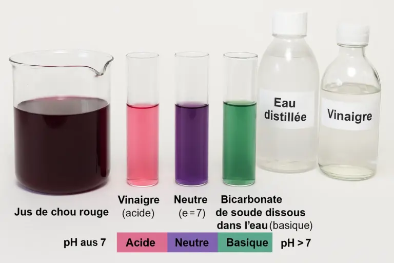 Le Test de pH avec du Chou Rouge