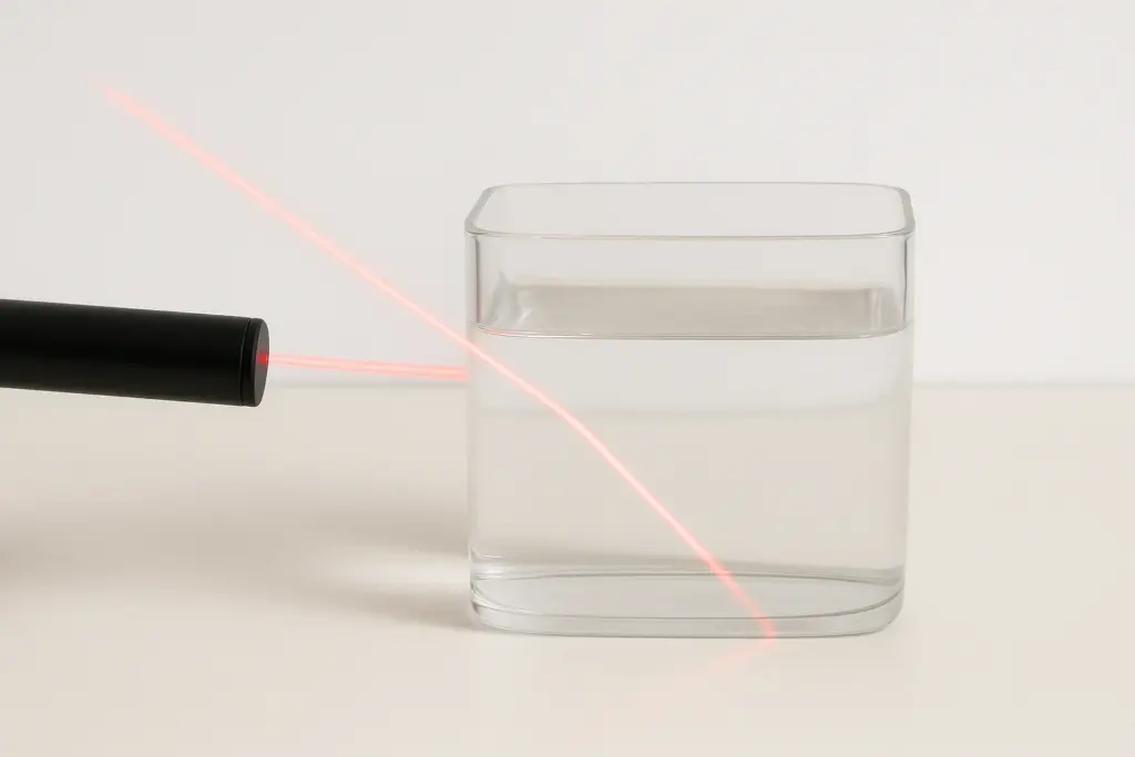 Mesurer la Réfraction à la Surface de l'Eau