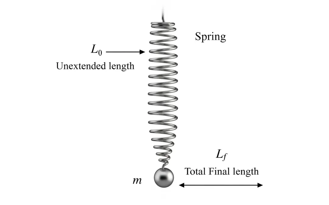 Calcul de la constante de raideur k