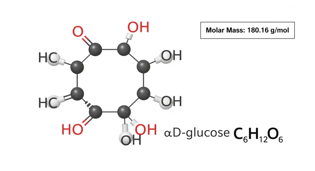 Calcul de la masse molaire du glucose