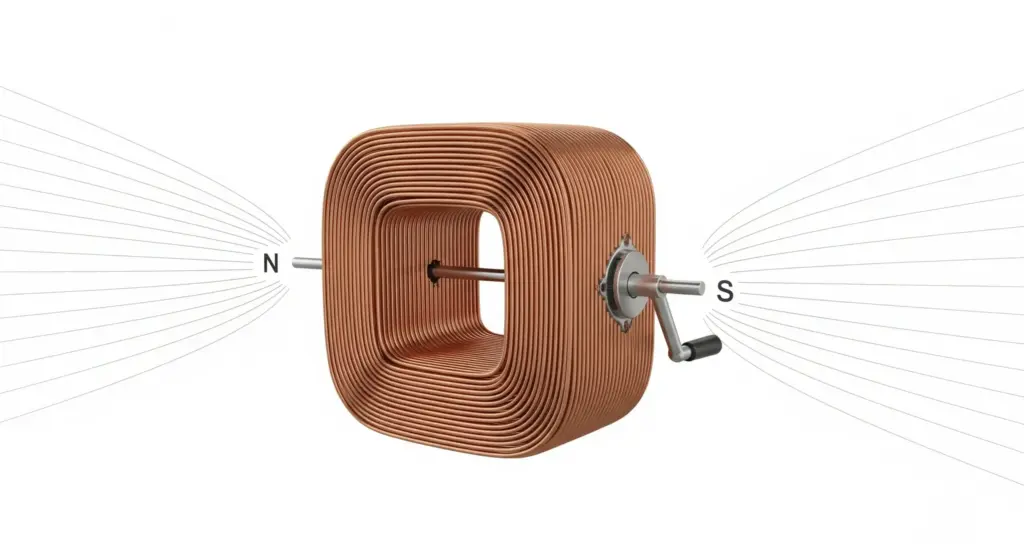 Calcul de la variation du flux magnétique