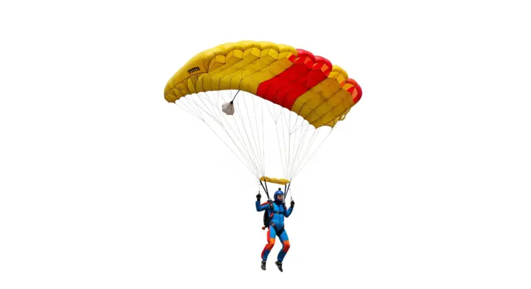 Calcul de la vitesse d'un parachutiste