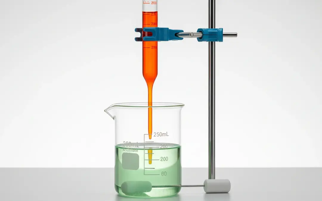 Réaction entre l&rsquo;ion fer(II) et le dichromate