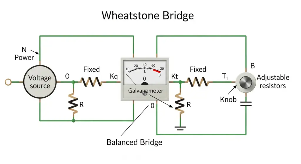 Analyse d'un pont de Wheatstone