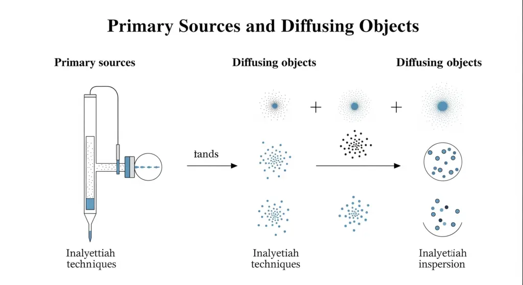 Identifier les sources primaires et les objets diffusants