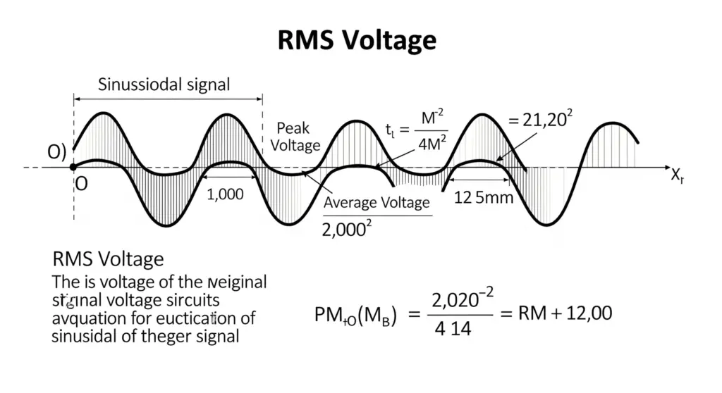 Tension Efficace (RMS) d'un Signal Sinusoïdal