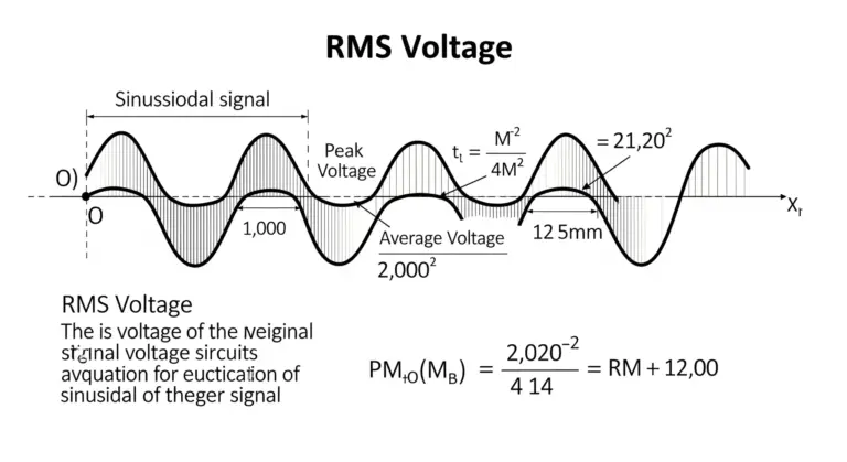 Tension Efficace (RMS) d'un Signal Sinusoïdal