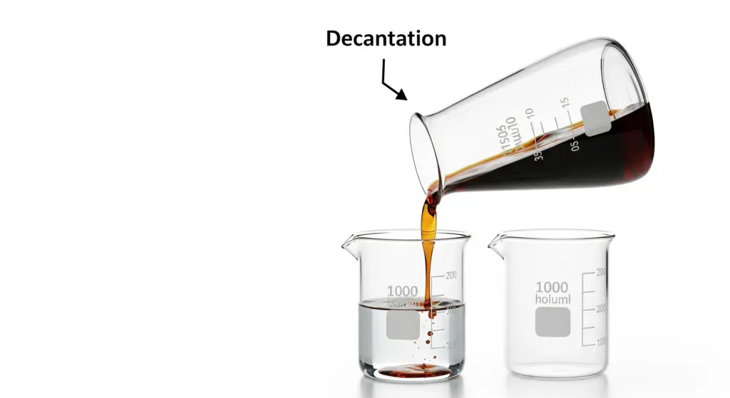 Trier les Mélanges : la Décantation